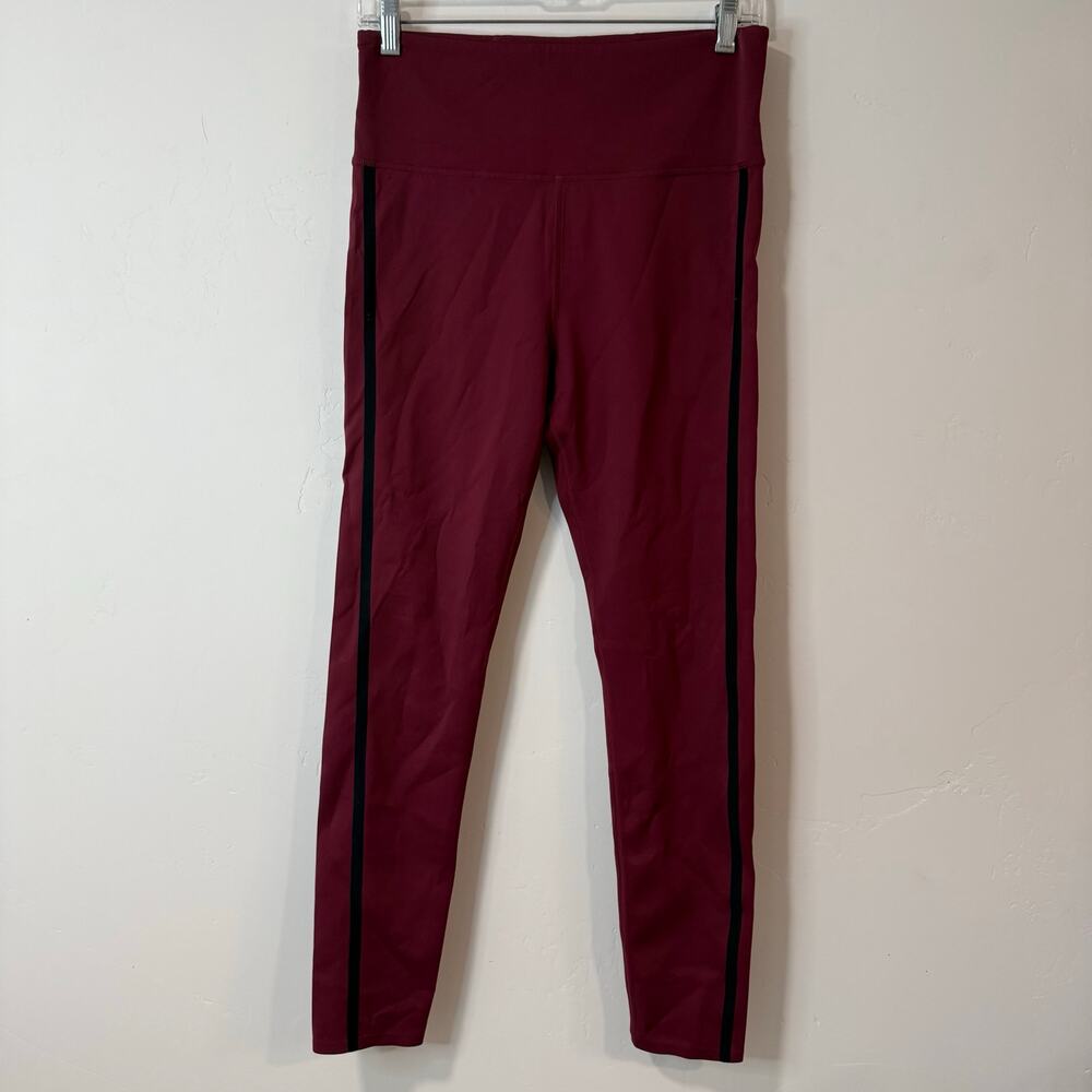 Figs Women's Underscrubs Leggings‎ Dark Red Large Performance Athleisure